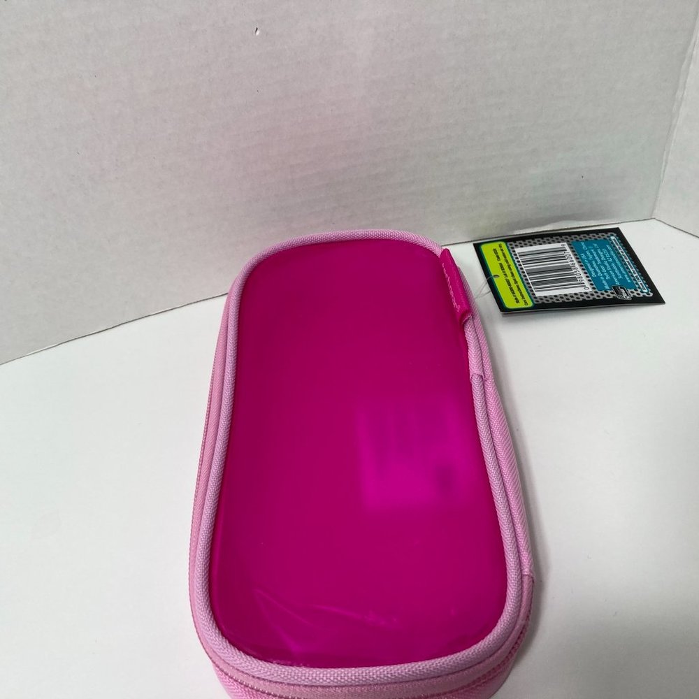 5 Pink Makeup Bag Pencil Case Zipper Organizer - Picture 11 of 12